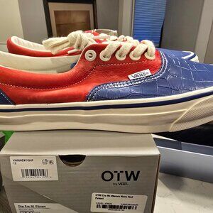 VANS OTW Era 95 Vibram Racing Red Navy Blue VN000E8YGHP Shoes Mens Size 10.5 NEW